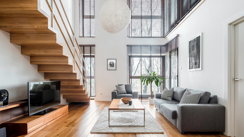 blinds in modern home