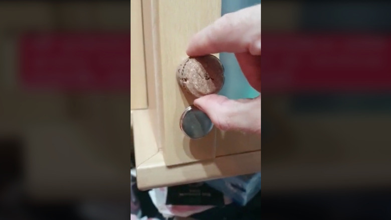 cork as cabinet knob