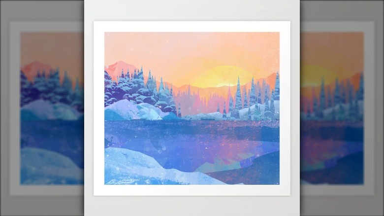 artwork of a winter scene