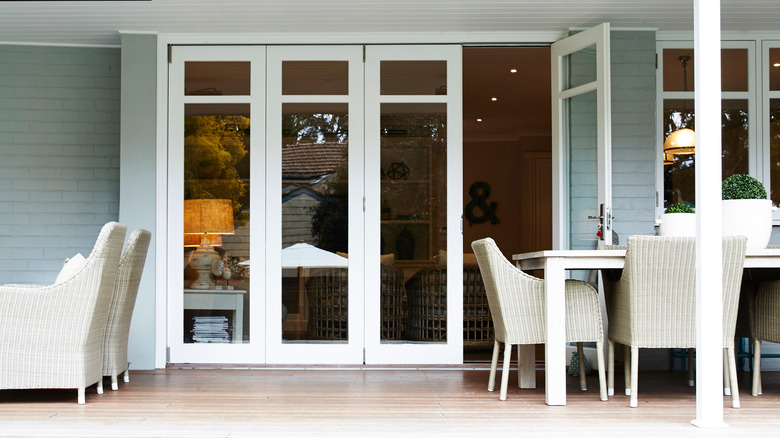 exterior with bifold doors