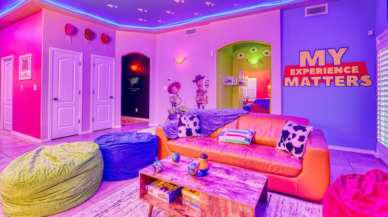 Toy Story themed living room