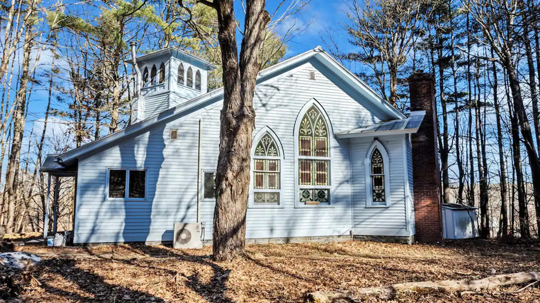 Airbnb church stained glass windows