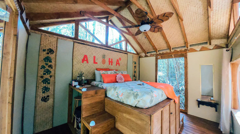 Perch bed in Airbnb