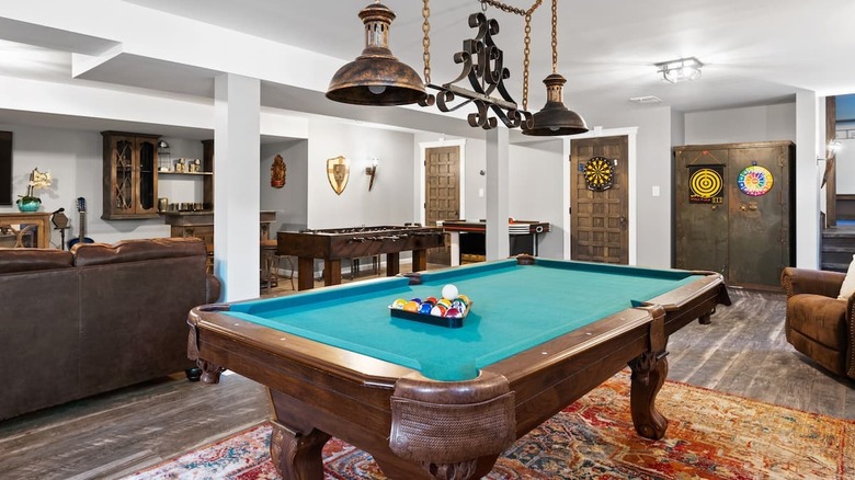 game room in pennsylvania home