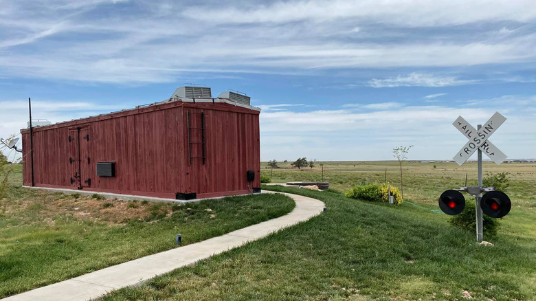 Exterior Boxcar Bunkhouse