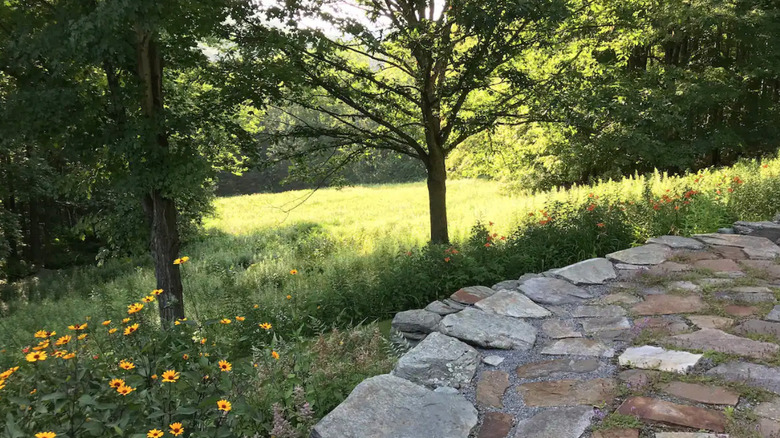 Outdoors of cave Airbnb