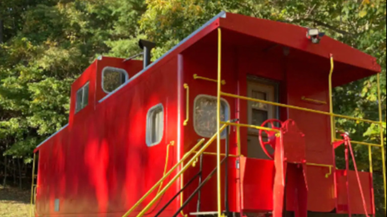 Outside view of caboose