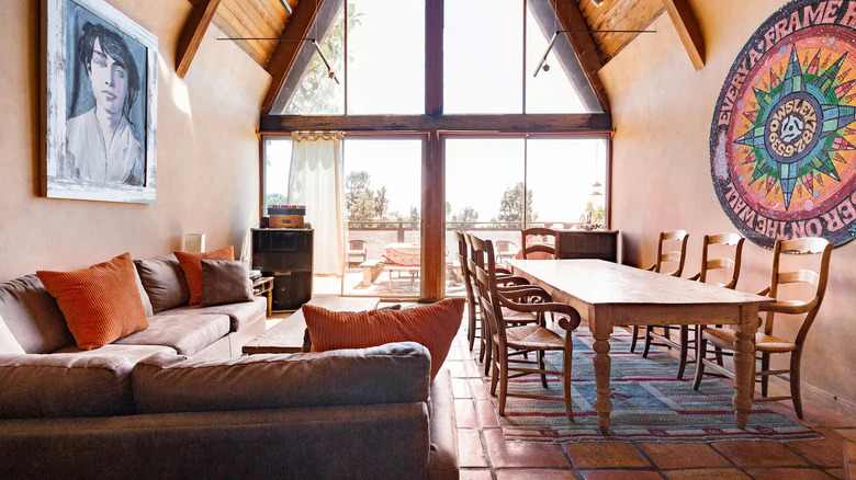 colorful southwest style living room