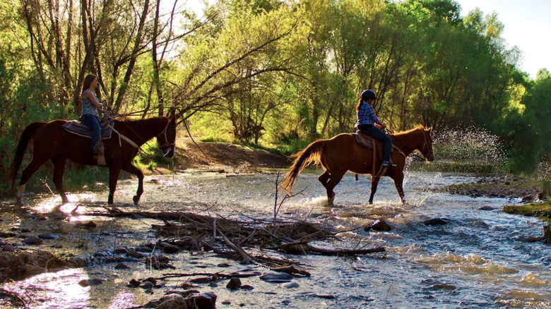 horseback riding on Verde river