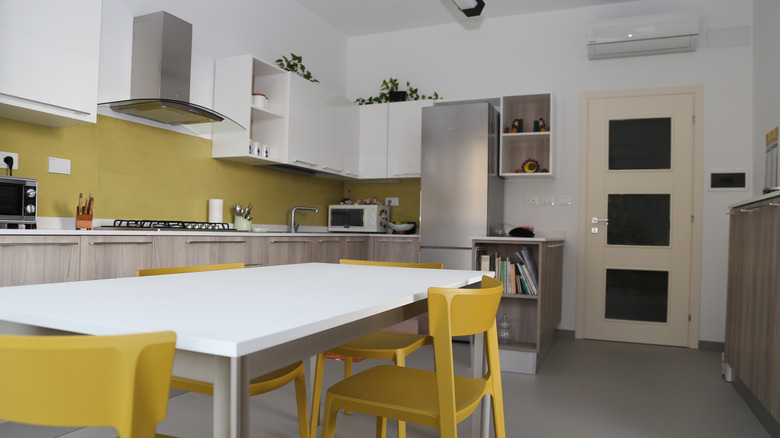 air conditioning unit in kitchen