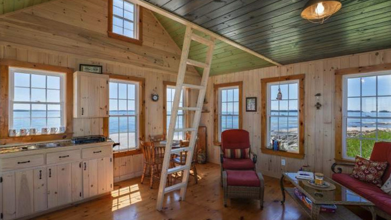 Rustic cottage interior