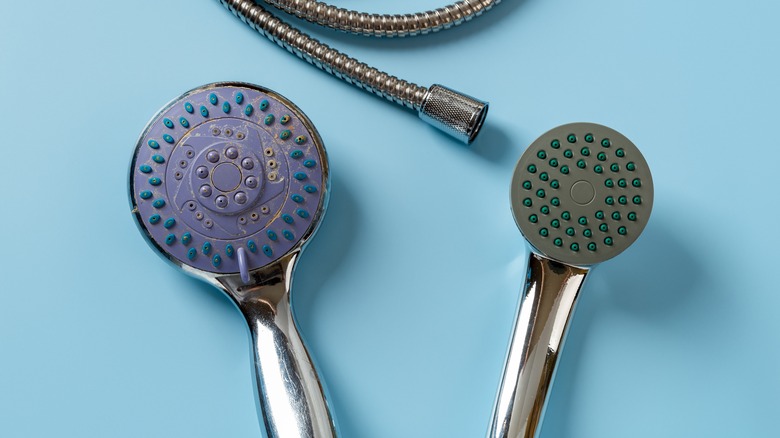 Old and new showerheads