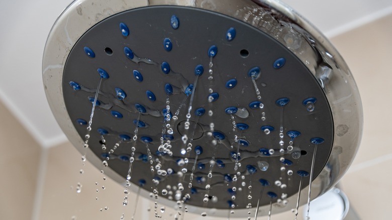 Inconsistent water flow through showerhead