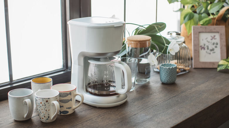 coffee maker on counter