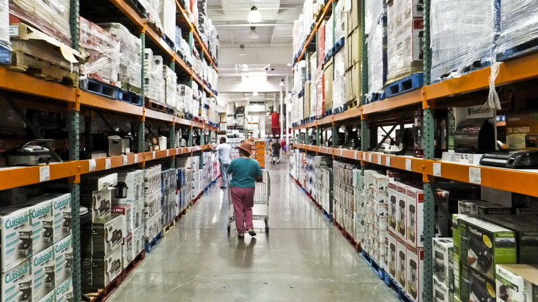 person shopping in costco