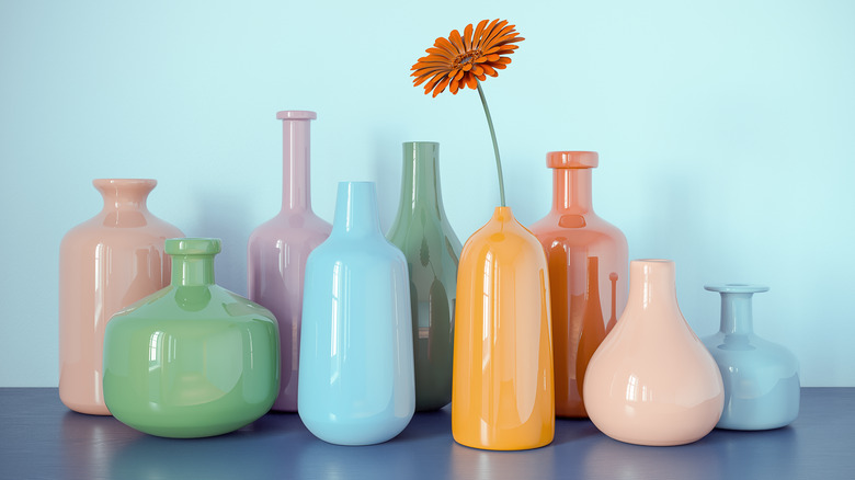 variety of different vases