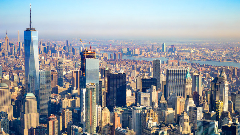 skyline of new york city