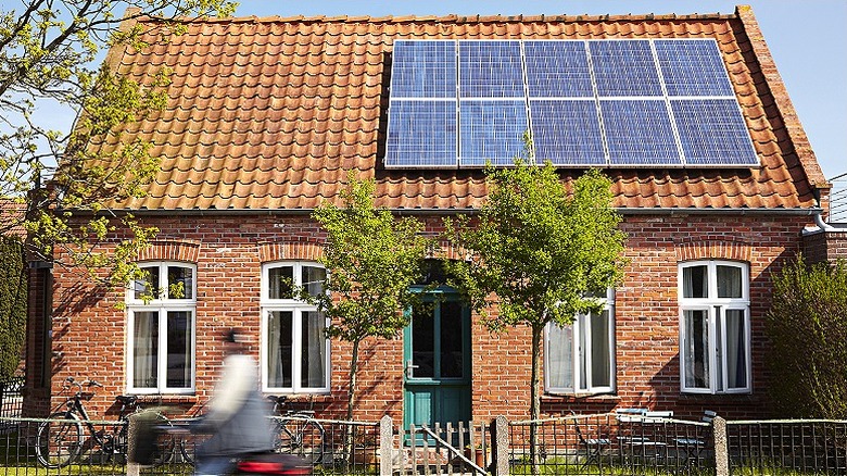 House with brick siding