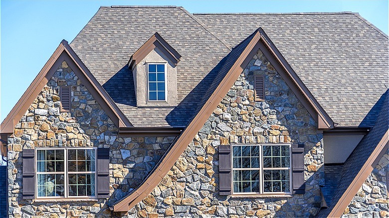 House with stone siding